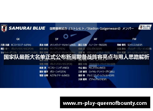 国家队最新大名单正式公布新周期备战阵容亮点与用人思路解析